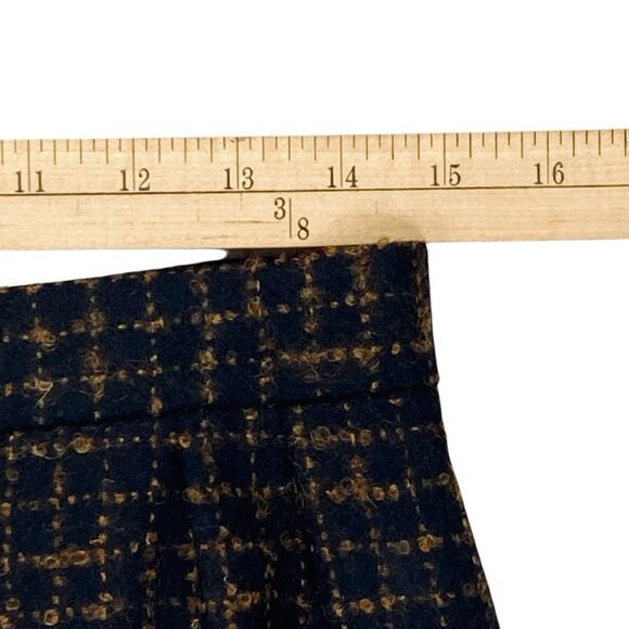 Magid Bernard 2 Pc Wool Skirt Suit Women 8 Brown Vintage Business Career Elegant - Picture 15 of 16